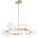 Люстра Crystal Lux AGATA SP15 V2 GOLD/TRANSPARENTE