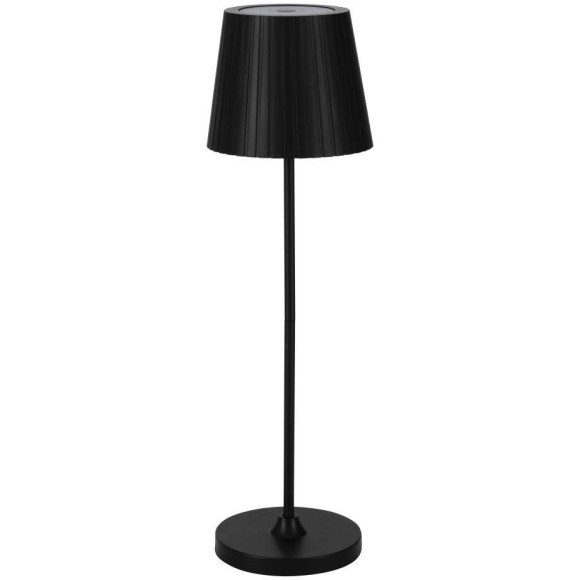 75794 Аккум. настольная лампа CABOZO сенсорн., дим.(USB), 3,8W(LED), H370, Ø110,  IP44, пластик, черный
