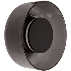 10466W Smoke black Loft It TOTEM настенный светильник, LED 6 Вт, 3000 К, IP20, 220 В, черное металлическое основание, дымчатый стеклянный плафон