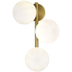 SLE1191-201-03 Светильник настенный Золотистый/Белый E27 3*60W FRATTA SLE1191-201-03 Светильник настенный Золотистый/Белый E27 3*60W FRATTA