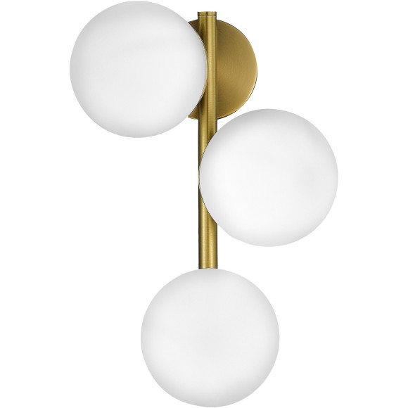 SLE1191-201-03 Светильник настенный Золотистый/Белый E27 3*60W FRATTA