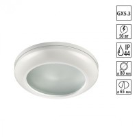 Встраиваемый светильник Novotech 370387 DAMLA IP44 под лампу 1xGU5.3 50W