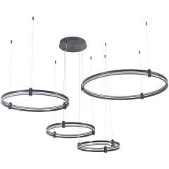 4006/02/04PL Stilfort Tooring (Туринг) Черный подвесной светильник с белым плафоном LED