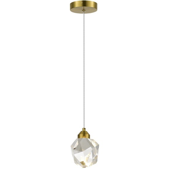 SL6114.203.01 Подвес ST-Luce Золотистый/Прозрачный LED 1*3W 3000K CASCATO SL6114.203.01 Подвес ST-Luce Золотистый/Прозрачный LED 1*3W 3000K CASCATO