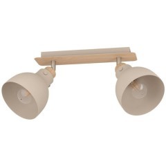 900712 Спот ARRECIFE, 2X28W (E27), L531, B145, H235, сталь, коричневый, матовый никель / сталь, песо 900712 Спот ARRECIFE, 2X28W (E27), L531, B145, H235, сталь, коричневый, матовый никель / сталь, песо