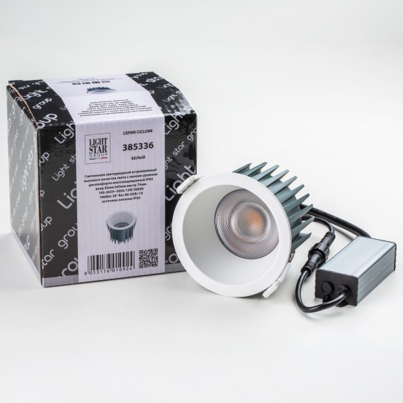 Светильник светодиодный универсальный IP44 Ciclone Lightstar 385336 Светильник светодиодный универсальный IP44 Ciclone Lightstar 385336