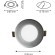 1660-3C, врезной светильник, D85xH14, cutout:D75, 3xLEDx3W, AC:100-240V, IP21, 230LM, 4000K, included
