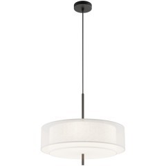 Подвесной светильник с тканевым белым плафоном 50см, 5 ламп Е27 Maytoni Bergamo MOD613PL-05W1 Подвесной светильник с тканевым белым плафоном 50см, 5 ламп Е27 Maytoni Bergamo MOD613PL-05W1