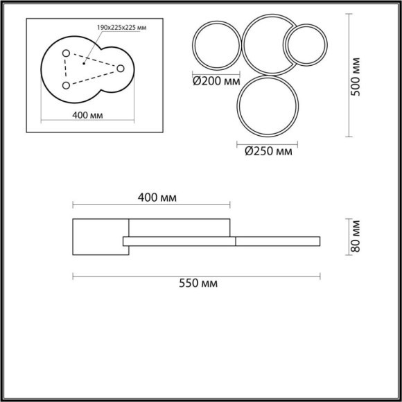Потолочная люстра светодиодная диммируемая с пультом Norbert 5255/64CL Потолочная люстра светодиодная диммируемая с пультом Norbert 5255/64CL