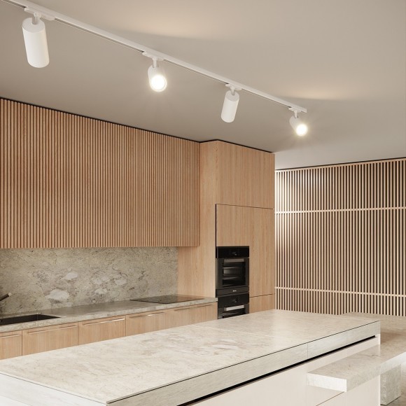 Трехжильный однофазный трековый светодиодный светильник Novotech SELENE 359160 2300лм 24Вт