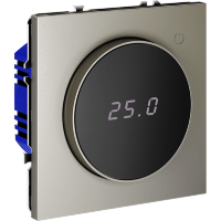 Терморегулятор электронный VOLTUM S70 с индикацией и датчиком, для теплого пола, (шелк)