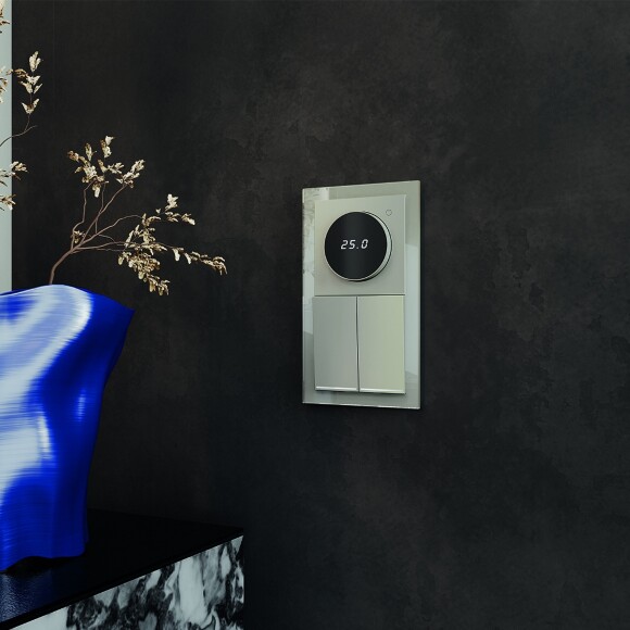 Терморегулятор электронный VOLTUM S70 с индикацией и датчиком, для теплого пола, (шелк) Терморегулятор электронный VOLTUM S70 с индикацией и датчиком, для теплого пола, (шелк)