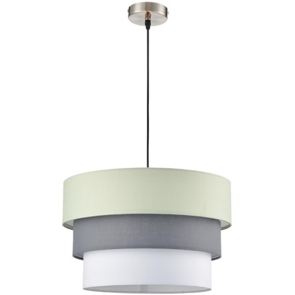 8039/3 MODERNI LN24 никель/мятный/серый/белый, металл/текстиль Подвесной светильник Е27 3*60W 220V ILAIDA 8039/3 MODERNI LN24 никель/мятный/серый/белый, металл/текстиль Подвесной светильник Е27 3*60W 220V ILAIDA