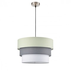 8039/3 MODERNI LN24 никель/мятный/серый/белый, металл/текстиль Подвесной светильник Е27 3*60W 220V ILAIDA 8039/3 MODERNI LN24 никель/мятный/серый/белый, металл/текстиль Подвесной светильник Е27 3*60W 220V ILAIDA