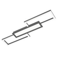 99792 MONIROTE Светодиодный диммируемый потолочный светильник LED, 37Вт, 4450Лм, 3500К, пластик, металл, черно-белый