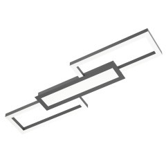 99792 MONIROTE Светодиодный диммируемый потолочный светильник LED, 37Вт, 4450Лм, 3500К, пластик, металл, черно-белый