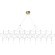 SL6603.203.23 Светильник подвесной ST-Luce Золотистый/Прозрачный LED 1*23W 4000K GRAVETTA