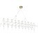 SL6603.203.23 Светильник подвесной ST-Luce Золотистый/Прозрачный LED 1*23W 4000K GRAVETTA