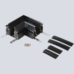 Угол соединительный для встраиваемого трека 220V в натяжной ПВХ потолок Crystal Lux CLT 0.235 01 BL 1408/109