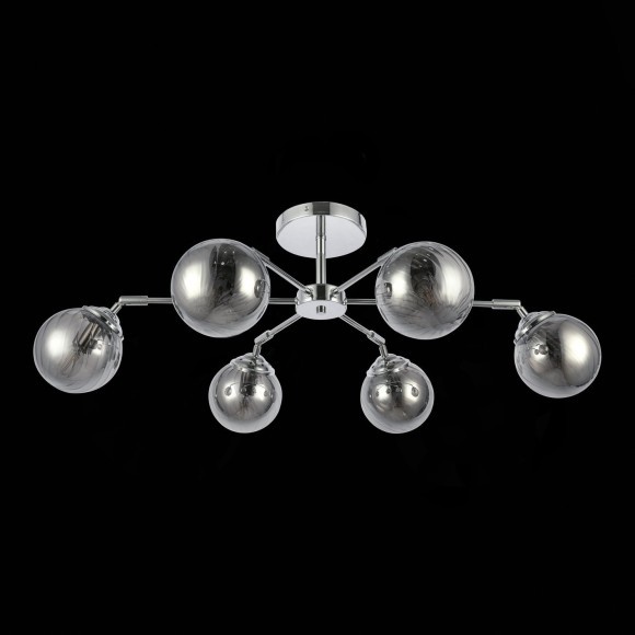 SLE102202-06 Светильник потолочный Хром/Дымчатый E14 6*40W FASIA