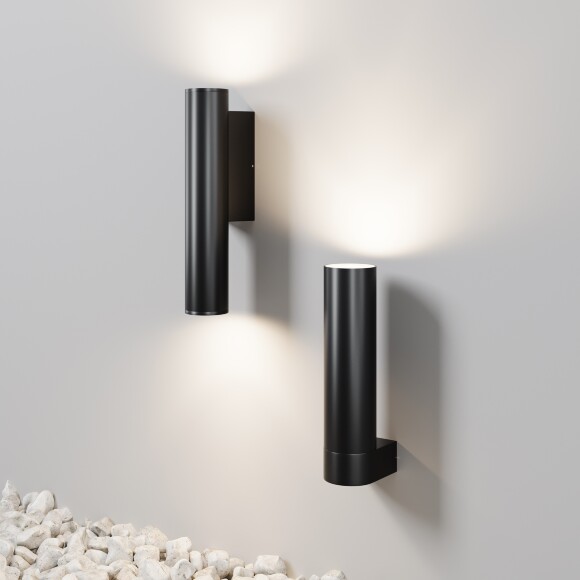 Maytoni Tube O508WL-L5B3K Черный уличный настенный светильник цилиндр, свет в одну сторону, металл, стекло, бра фасадное, LED 5Вт 3000K 600лм CRI80 34° IP65 220V -40...+50°C Maytoni Tube O508WL-L5B3K Черный уличный настенный светильник цилиндр, свет в одну сторону, металл, стекло, бра фасадное, LED 5Вт 3000K 600лм CRI80 34° IP65 220V -40...+50°C