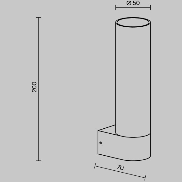Maytoni Tube O508WL-L5B3K Черный уличный настенный светильник цилиндр, свет в одну сторону, металл, стекло, бра фасадное, LED 5Вт 3000K 600лм CRI80 34° IP65 220V -40...+50°C Maytoni Tube O508WL-L5B3K Черный уличный настенный светильник цилиндр, свет в одну сторону, металл, стекло, бра фасадное, LED 5Вт 3000K 600лм CRI80 34° IP65 220V -40...+50°C