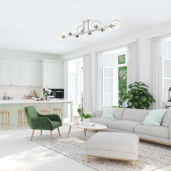 Люстра потолочная Lumion 4517/8C ALANA под лампы 8xE14 8*40W Люстра потолочная Lumion 4517/8C ALANA под лампы 8xE14 8*40W