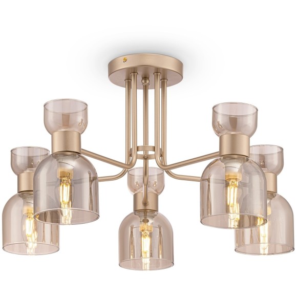 Люстра потолочная Freya FR5094PL-05G Isla под лампы 5xE14 40W Люстра потолочная Freya FR5094PL-05G Isla под лампы 5xE14 40W