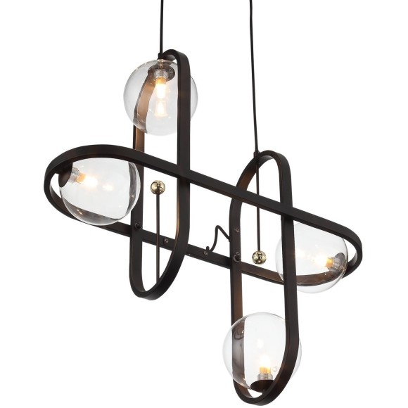 SL1201.403.04 Светильник подвесной ST-Luce Черный/Прозрачный G9 4*5W CIRCONO