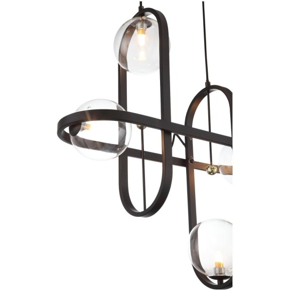 SL1201.403.04 Светильник подвесной ST-Luce Черный/Прозрачный G9 4*5W CIRCONO