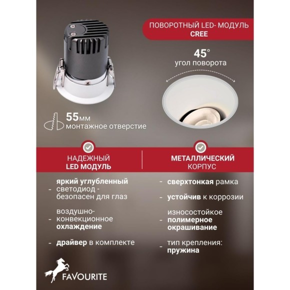 Точечный светильник Mortise 4415-1C