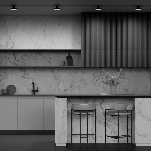 Однофазный двужильный светодиодный трековый светильник Maytoni Unity TR043-1-12W3K-B Zon 3000К 840Лм CRI85+ 110° 12Вт