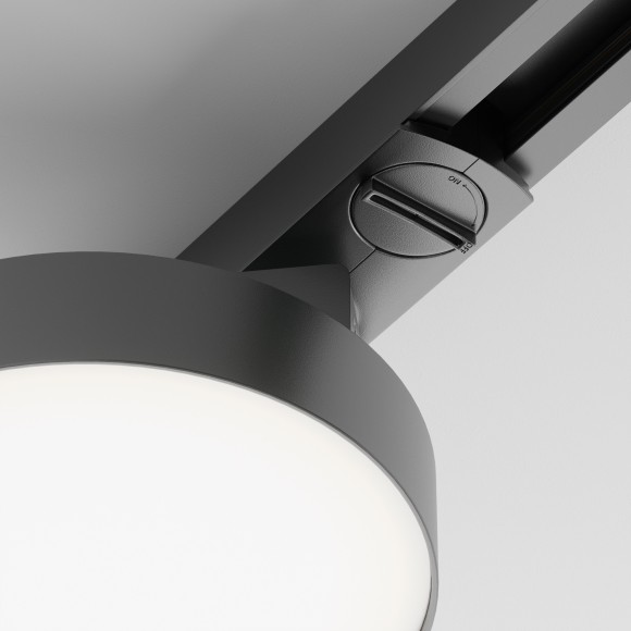 Однофазный двужильный светодиодный трековый светильник Maytoni Unity TR043-1-12W3K-B Zon 3000К 840Лм CRI85+ 110° 12Вт