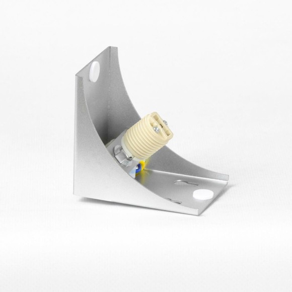 SY2598 LUSSOLE ГУЛФ Серое настенное бра с белым стеклянным плафоном, G9, 1×20 Вт, IP20, подключение 220 В