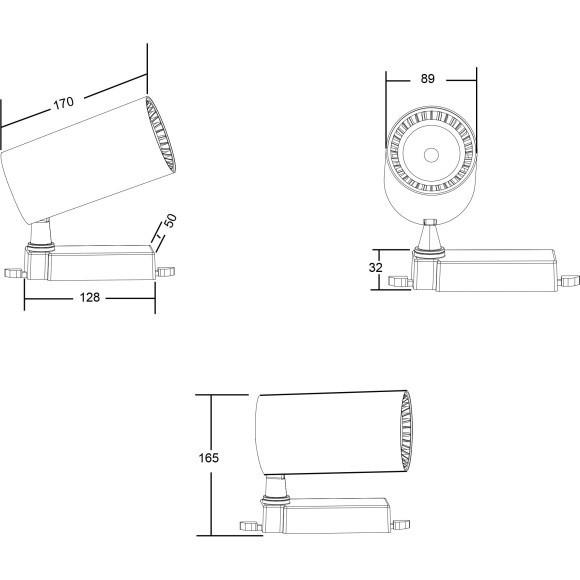 Однофазный двужильный светодиодный трековый светильник Maytoni Unity TR003-1-36W3K-W-W Vuoro 3000К 3450Лм CRI90+ 60° 36Вт