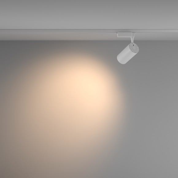 Однофазный двужильный светодиодный трековый светильник Maytoni Unity TR003-1-36W3K-W-W Vuoro 3000К 3450Лм CRI90+ 60° 36Вт