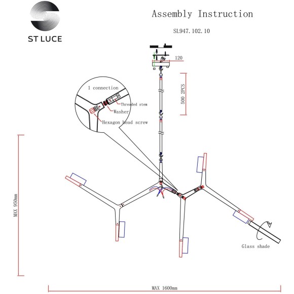 SL947.102.10 Люстра потолочная ST-Luce Серебристый/Белый G9 10*5W LACONICITA SL947.102.10 Люстра потолочная ST-Luce Серебристый/Белый G9 10*5W LACONICITA