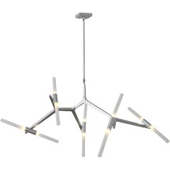 SL947.102.10 Люстра потолочная ST-Luce Серебристый/Белый G9 10*5W LACONICITA SL947.102.10 Люстра потолочная ST-Luce Серебристый/Белый G9 10*5W LACONICITA