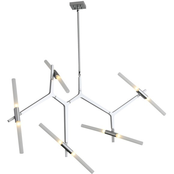 SL947.102.10 Люстра потолочная ST-Luce Серебристый/Белый G9 10*5W LACONICITA SL947.102.10 Люстра потолочная ST-Luce Серебристый/Белый G9 10*5W LACONICITA