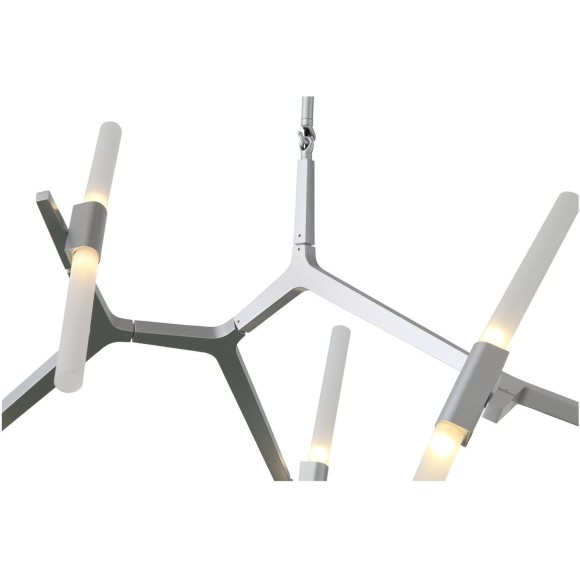 SL947.102.10 Люстра потолочная ST-Luce Серебристый/Белый G9 10*5W LACONICITA SL947.102.10 Люстра потолочная ST-Luce Серебристый/Белый G9 10*5W LACONICITA