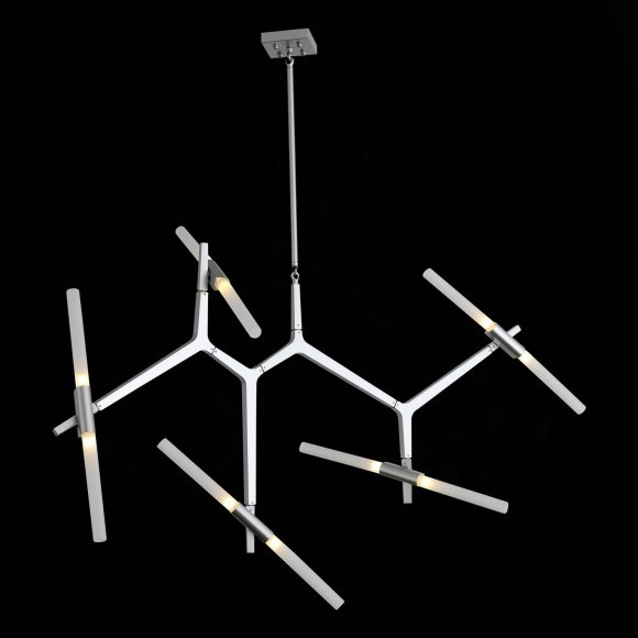 SL947.102.10 Люстра потолочная ST-Luce Серебристый/Белый G9 10*5W LACONICITA SL947.102.10 Люстра потолочная ST-Luce Серебристый/Белый G9 10*5W LACONICITA
