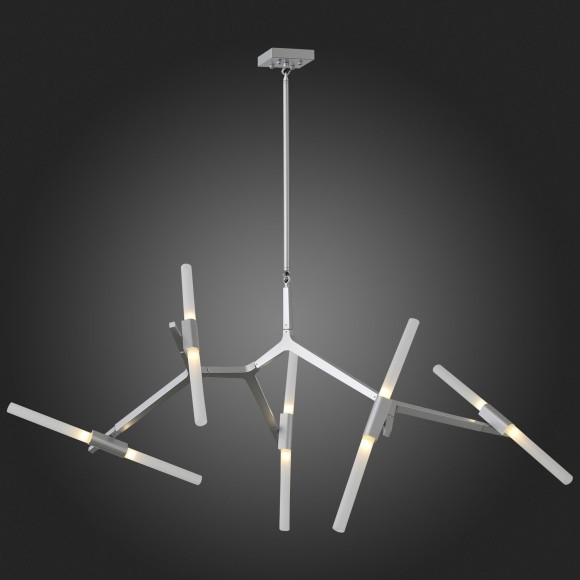 SL947.102.10 Люстра потолочная ST-Luce Серебристый/Белый G9 10*5W LACONICITA SL947.102.10 Люстра потолочная ST-Luce Серебристый/Белый G9 10*5W LACONICITA