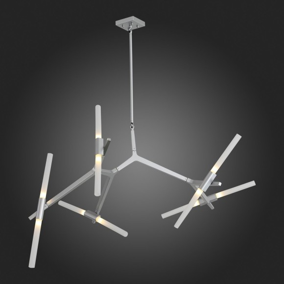 SL947.102.10 Люстра потолочная ST-Luce Серебристый/Белый G9 10*5W LACONICITA SL947.102.10 Люстра потолочная ST-Luce Серебристый/Белый G9 10*5W LACONICITA