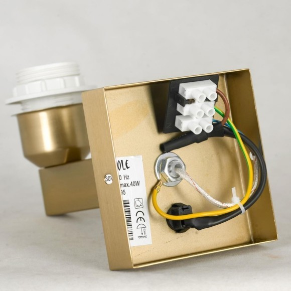 Бра Lussole LSP-8595 Coffee IP21 под лампу 1xE27 40W