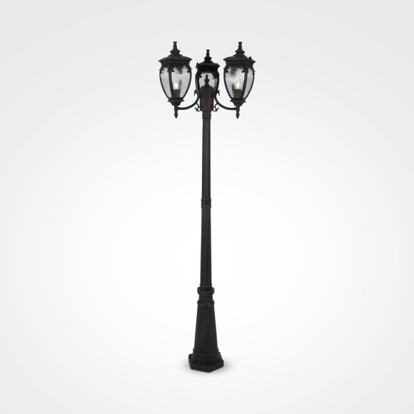 Уличный наземный светильник Maytoni O414FL-03BZ Fleur IP44 под лампы 3xE27 60W