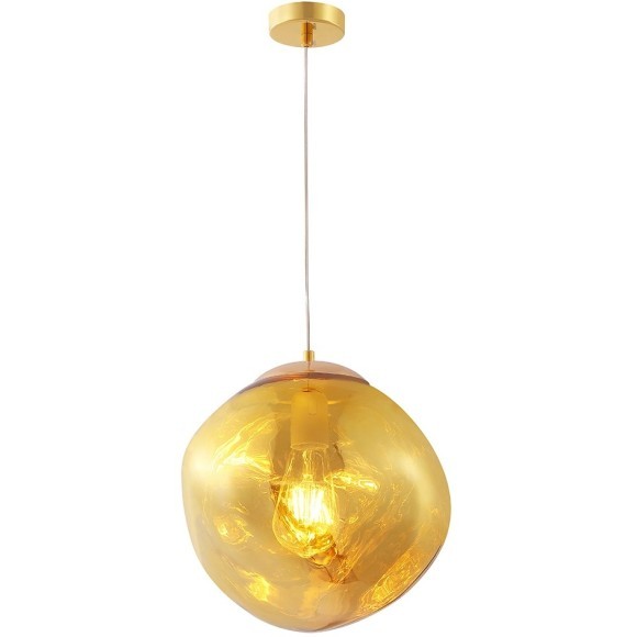 Светильник подвесной Crystal Lux MALAGA SP1 D280 GOLD Светильник подвесной Crystal Lux MALAGA SP1 D280 GOLD