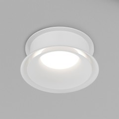 DK2403-WH Встраиваемый светильник влагозащ., IP 44, 15 Вт, GU10, белый, алюминий