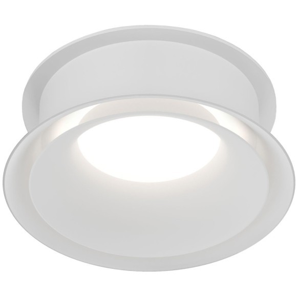 DK2403-WH Встраиваемый светильник влагозащ., IP 44, 15 Вт, GU10, белый, алюминий