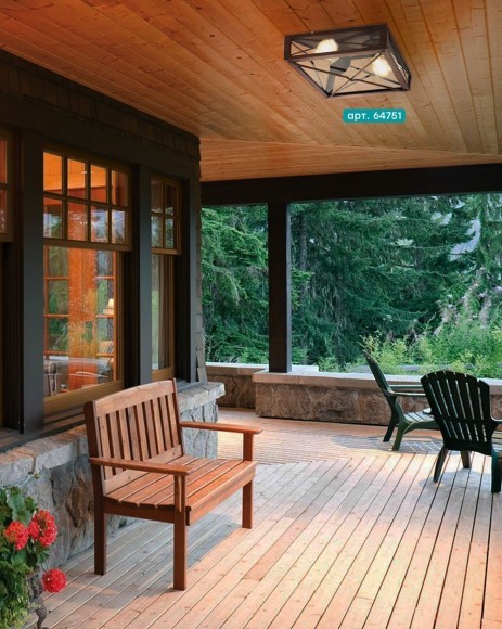 64751 Уличный настенно-потолочный светильник GAUDESI 64751 Уличный настенно-потолочный светильник GAUDESI