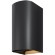 Maytoni Drape O526WL-L20B3K Уличный настенный полукруглый светодиодный фасадный светильник-бра высотой 23 см, стиль минимализм, свет вверх-вниз, металл черный алюминий, LED 20Вт 3000K 1000Лм CRI80 80° 220В IP65 -40...+50°C